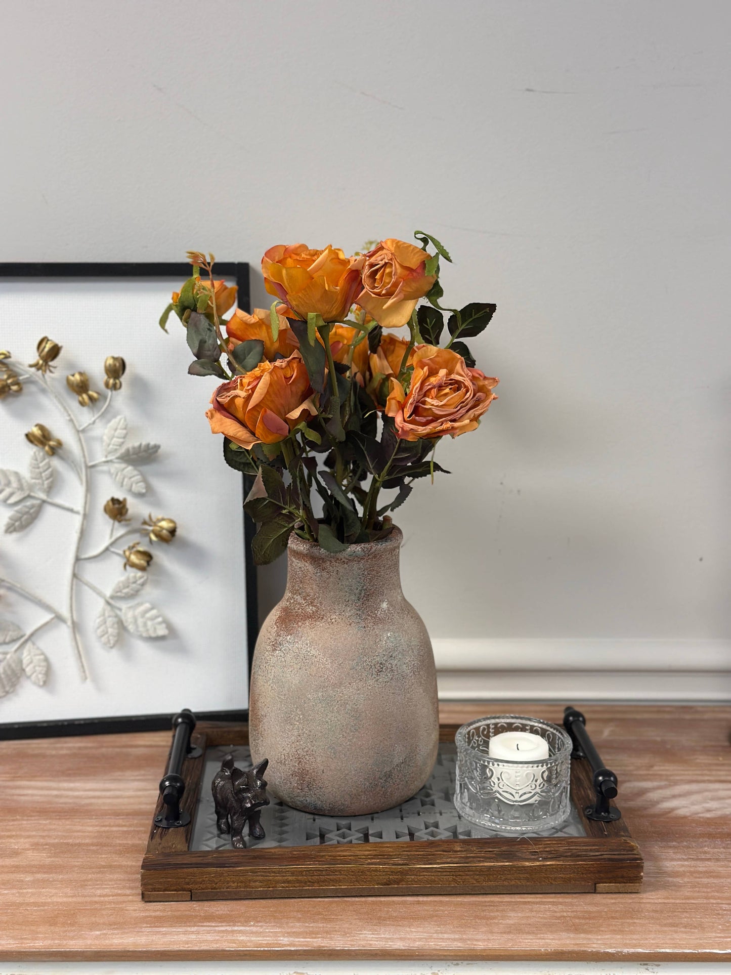 Rustic Aged Terracotta Vase