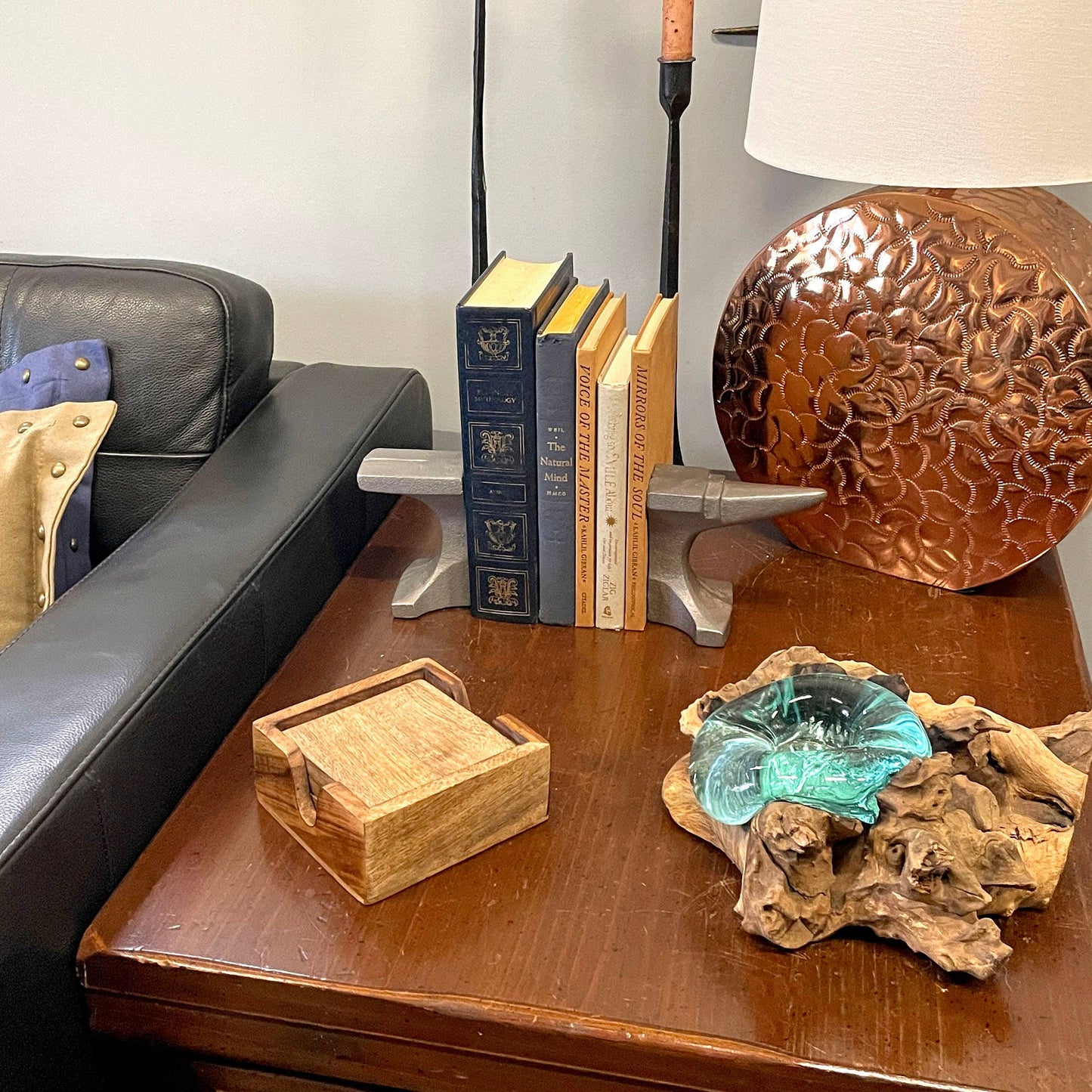 Cast Iron Anvil Bookends Set of 2 with Smooth Flat Top