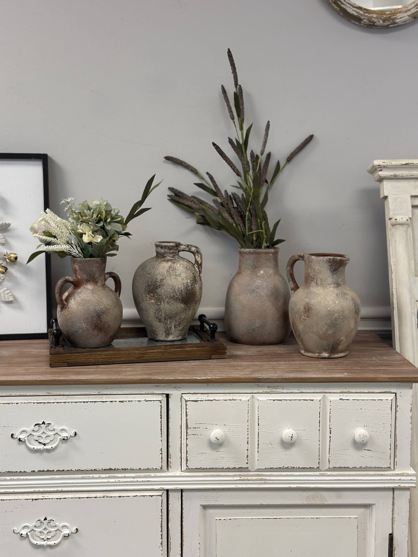 Rustic Aged Terracotta Vase