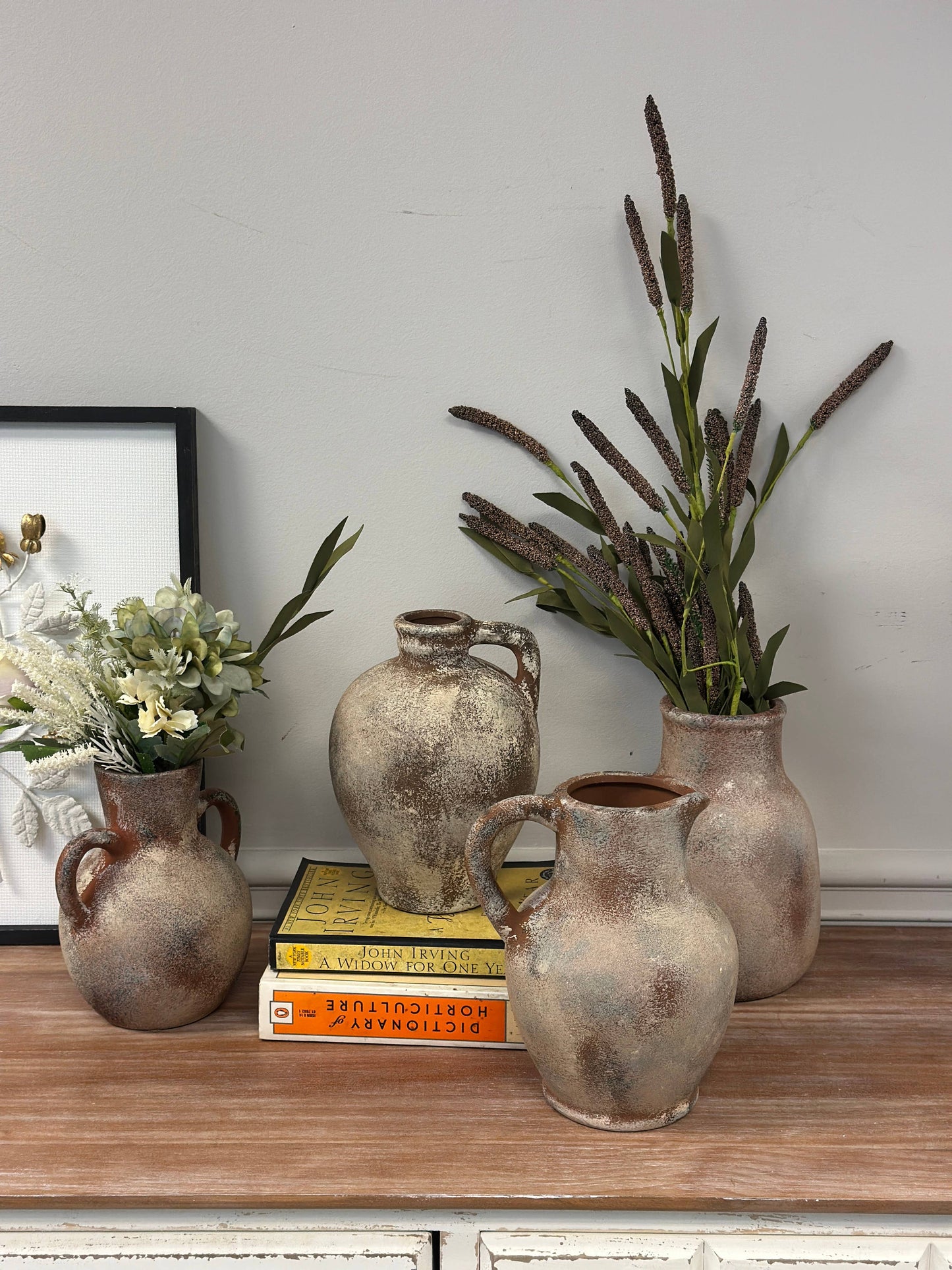 Rustic Aged Terracotta Vase