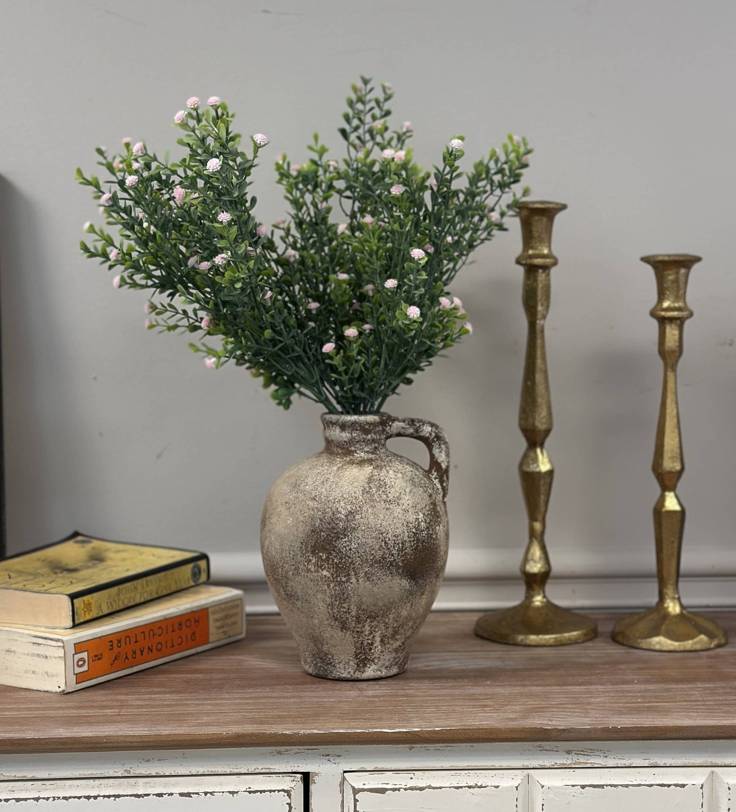 Rustic Aged Terracotta Vase