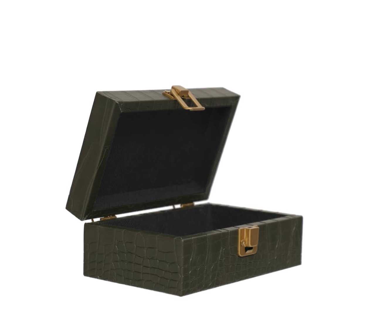 Classic Green & Brass Decorative Box