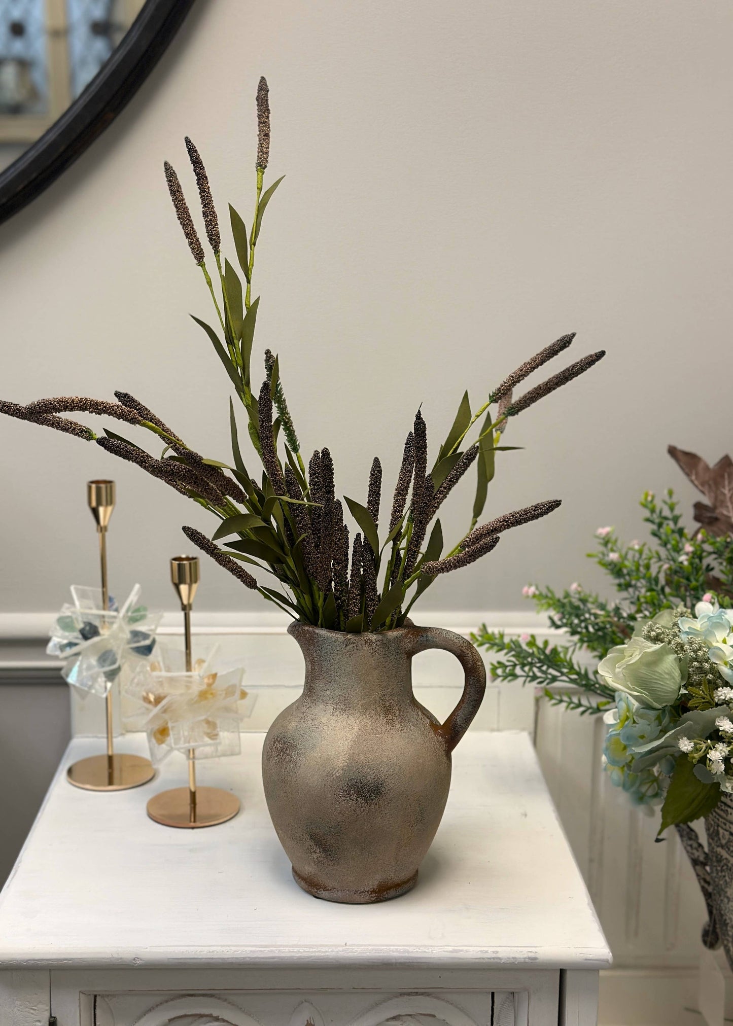 Rustic Aged Terracotta Vase