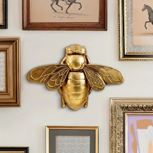 Vintage Gold Resin Bee, Tabletop or Wall