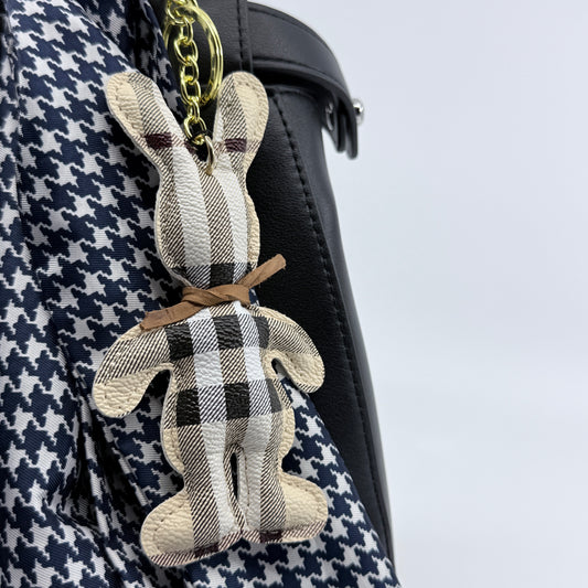 Regal Rabbit Plaid Bag or Key Charm!