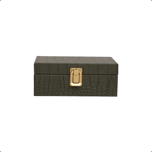 Classic Green & Brass Decorative Box