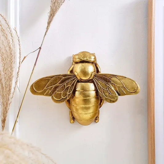 Vintage Gold Resin Bee, Tabletop or Wall